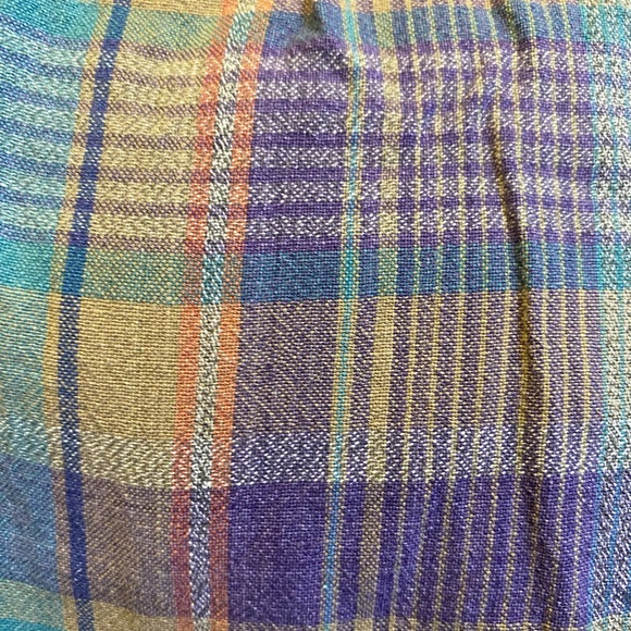 Loafer’s Plaid Button Up - Size 2X Big - Blue, Purple, Jewel Tones - Picture 7 of 8
